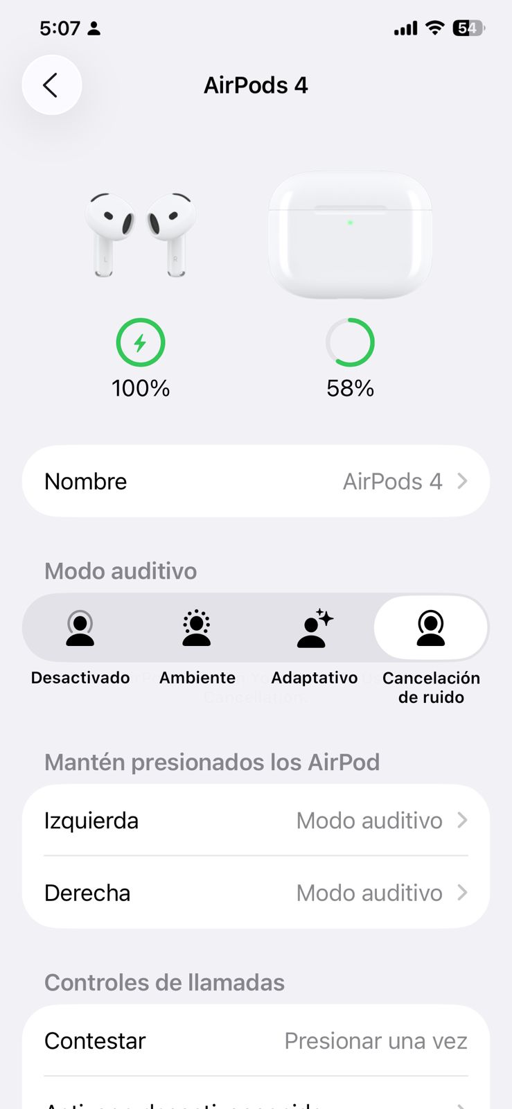 Miniatura 8 de Airpods Serie 4 con ANC calidad 1.1